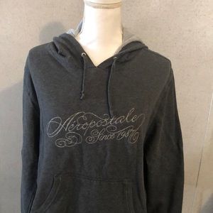 Aeropostale grey hoodie sweatshirt